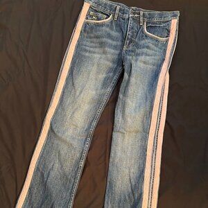 Marc Jacobs straight leg jean with corduroy trimming